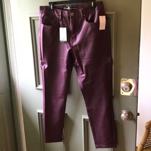 New Seven 7 Burgungy Jeans
